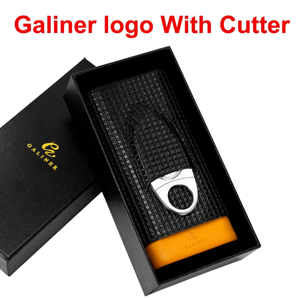 Leather Cigar Case, Holds 2 to 3