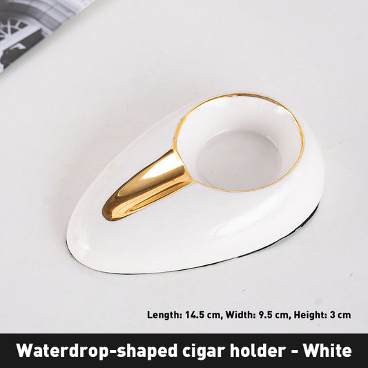 Portable Single-Slot Cigar Ashtray